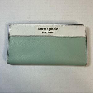 Kate Spade Staci color block zipper around wallet‎